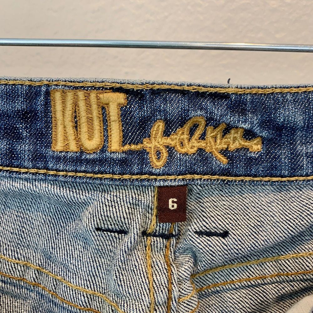 Kut From the Kloth Straight Leg Jeans Womens Size 6 Medium Wash - Picture 4 of 15